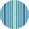 thumbnail image 1 of Ahgly Company Tapis d'Intérieur Rond Lavable en Machine Transitionnel Bleu Marine Vif, 8 Pieds Rond, 1 of 7