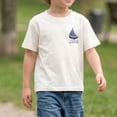 thumbnail image 4 of NIPAXO Boys T-Shirt Sailboat Print Cotton Blend Short Sleeve Nautical Graphic Tee for Boys, White, Sizes 4-5Y, 4 of 6