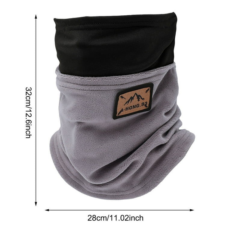 RAYGUYU Elegant 2PCS Winter Neck Warmer Gaiter Fleece Windproof