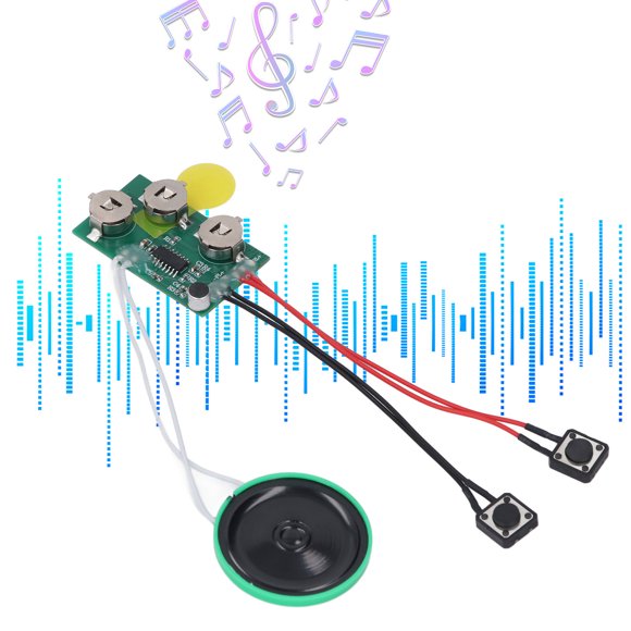 Voice Greeting Card Module, 4 Minutes Recording Recordable Voice Module for Crafts