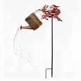 thumbnail image 6 of Solar Christmas Garden Stake Light, Santa Claus Deer Watering Can Light, Outdoor Waterproof Metal Yard Lamp with LED String Light for Porch Lawn Patio, 6 of 6