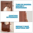 thumbnail image 3 of Espejo Cuerpo Completo Giratorio De Piso Decorativo Onof, 3 of 9