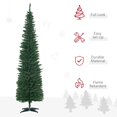 thumbnail image 3 of 7' Slim Green PVC Pencil Artificial Christmas Tree - 499 Tips, Easy Assembly & Stable Base for Living Room Decor, 3 of 7