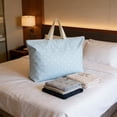 thumbnail image 4 of Weloille Sac de Voyage Imperméable 1 Pce, Grand Sac Fourre-Tout de Rangement pour Couette, Sac de Bagage Robuste Résistant aux Déchirures, Sac de Transport Pliable et Réutilisable pour Déménagement, Vêtements de Voyage, Literie, Rangement, 4 of 6