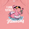 thumbnail image 4 of Inktastic I Look Totally Flamazing with Flamingo in Sunglasses Boys or Girls Baby Bodysuit, 4 of 5