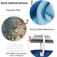 thumbnail image 6 of 4PCS Bling Diamond Shower Curtain Set with Non-Slip Rugs Toilet Lid Cover and Bath Mat Shower Curtain with 12 Hooks Bathroom Sets with Shower Curtain and Rugs and Accessories, 6 of 6