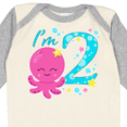 thumbnail image 4 of Inktastic I'm Two- cute octopus birthday Boys or Girls Long Sleeve Baby Bodysuit, 4 of 5