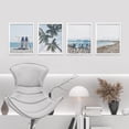 thumbnail image 2 of PixonSign 4 PCS Posters Office White Surfboard Tropical Palm Tree Beach Shore Prints Nature Realism Landscape Wall Art Multicolor Natural Room Decor for Living Room, Bedroom - 12"x16" White, 2 of 5