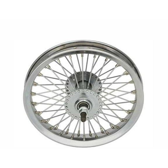 12" 52 Spoke Front Wheel 14G Chrome. Bicycle wheel, bike wheel, bike part, bicycle part
