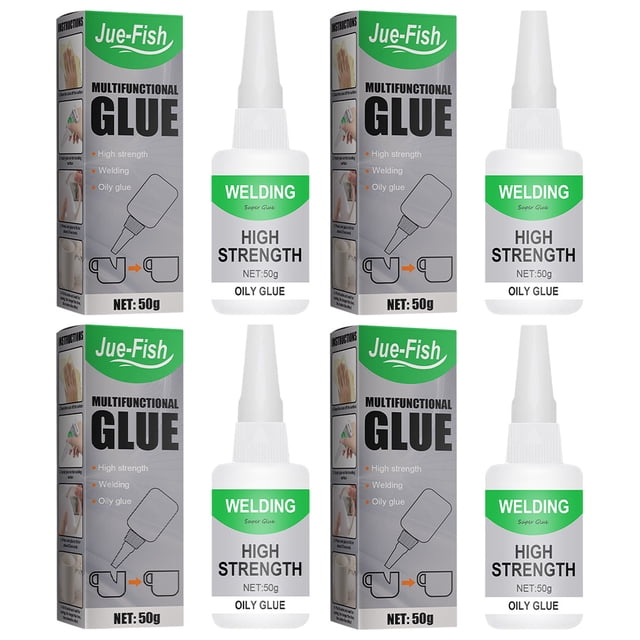 Superpegamento Universal 4 PCS 50g Soldadura Pegamento Aceitoso Alta Resistencia A Prueba
