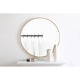 thumbnail image 3 of Metal frame Round Mirror 36 inch Brass finish, 3 of 5