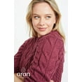 thumbnail image 3 of Aran Woollen Mills Ladies Irish Multi Cabled Raglan Super Soft Merino Wool Sweater, 3 of 4