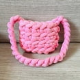 thumbnail image 1 of Bolsos de hombro para mujer 2022, bolsos de crochet de algodón, bolsos de compras para niñas, bolsos de nailon cuadrados, lindos y casuales., 1 of 5