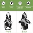 thumbnail image 6 of Honeii Fluid Black White Paint Swirls Print Small Dog Hoodies Pet Hooded Sweatshirts Fall Winter Puppy Cat Sweaters Warm Clothes for Small Dogs Outfits Costume-X-Small, 6 of 7