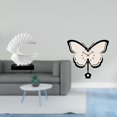 thumbnail image 2 of Escultura de ola, estatua abstracta, adorno de reloj de pared, resina, mariposa, acrílico, artesanía única, adecuada para sala de estar, dormitorio, o, 2 of 8
