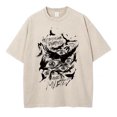 thumbnail image 3 of Camiseta Vintage lavada para hombre, ropa de calle de Hip Hop, Camiseta estampada de Anime, Harajuku, algodón, informal, manga corta, Tops Vintage sueltos, 3 of 5
