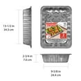 thumbnail image 3 of Handi-Foil  13.5" x 9.6" Aluminum Giant Meal Prep Pans with Folded Lids, 2 Count, 3 of 5