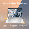 thumbnail image 3 of HP Envy x360 2-in-1 13.3" FHD Touchscreen Laptop, Intel Core i5-1135G7, 8GB RAM, 1TB PCIe SSD, Backlit Keyboard, Fingerprint Reader, Intel Iris Xe Graphics, Windows 11, Silver, 32GB Hotface USB Card, 3 of 9