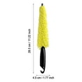 thumbnail image 3 of Professional Microfiber Wheel & Rim Brush for Car, Motorcycle, Bike - Multi-Functional Tire, Engine Detailing Cleaner - Yellow, 3 of 8