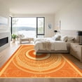 thumbnail image 3 of ODIKA 6'x9' Machine Washable Non-Slip Area Rug, Oriental Burnt Orange High Traffic Rug, Orange, 1069287, 3 of 7