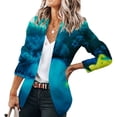 thumbnail image 3 of Vedolay Womens Coat Womens Blazer Casual Long Sleeve Open Front Business Lapel Suit Jacket,Blue L, 3 of 4