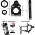 thumbnail image 2 of Multi-Angle Measuring Ruler with Positioning Hole, 6-Sided Aluminum Alloy Folding Ruler,Template Measuring Tool,Black, 2 of 5