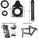 thumbnail image 2 of Multi-Angle Measuring Ruler with Positioning Hole, 6-Sided Aluminum Alloy Folding Ruler,Template Measuring Tool,Black, 2 of 5