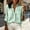 Green, variant on YHAJDS Women Trendy Tops Striped Long Sleeve Button Down Shirt With Side Pocket Loose Blouse