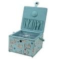 thumbnail image 2 of Dritz Large Square Sewing Basket, Aqua Sewing Machine, 2 of 2