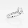 thumbnail image 2 of Ariana Jewel 2 Ct Emerald Cut Lab-Created Diamond Engagement Ring for Women - Elegant Solitaire with Accent Design Ring - 14K White Gold Plated - Ideal for Proposals, Anniversaries, and Unique Gifts, 2 of 2