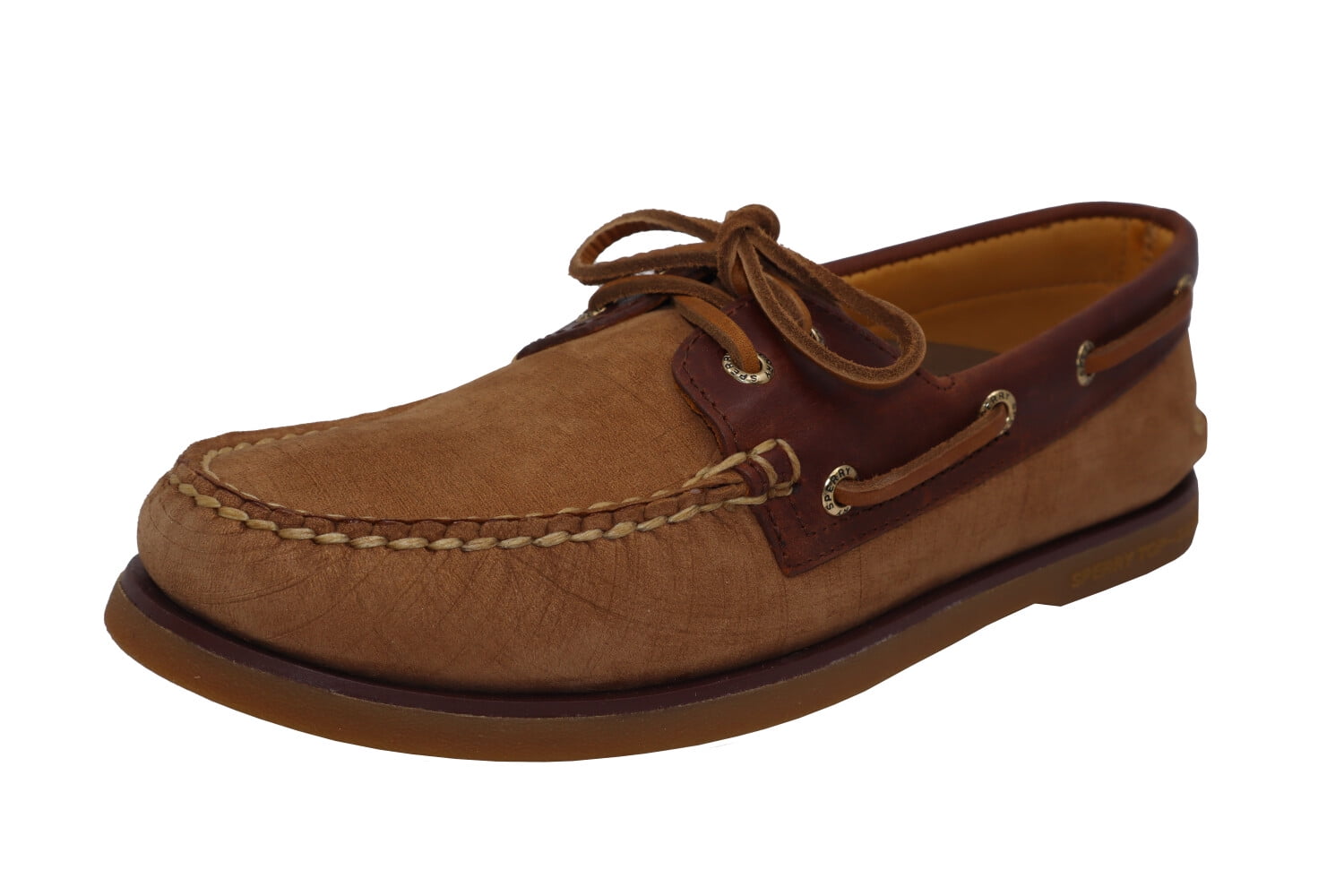 sperry leather slip ons