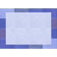 thumbnail image 1 of Ahgly Company Machine Washable Indoor Rectangle Transitional Heavenly Blue Area Rugs, 2' x 5', 1 of 7