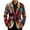 Q7-Wine, variant on Nokdvo Corduroy Blazer Jacket for Men Mardi Gras Two Button Jacket Fancy Carnival Mask Printed Notch Lapel Dress Blazer with Pockets Regular Fit Carnival Party Vacation Casual Suit,White L