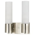 thumbnail image 2 of Cal Lighting LA-198-2L Brushed Steel Glass Wall Lamp GU24 Socket Two Light, 2 of 2