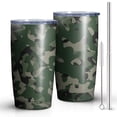 thumbnail image 2 of Camouflage 20oz Coffee Tavel Tumblers, Stainless Steel Mobile Tumbler, Vacuum Insulated Coffee Mug with Lid, Spill-Proof Travel Cup for Hot & Cold Drinks, 2 of 6