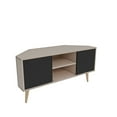 thumbnail image 6 of Decorotika Lesson 47" Wide Corner Tv Stand for TVs up to 55" Beige & Black, 6 of 7