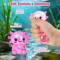 thumbnail image 3 of Squishy Toy Axolotl Stress Relief Slow Rising, 2 unidades, rosa, 3 of 6