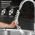 thumbnail image 2 of Decodeary Water Tap Extension Portable Removable Flexible Leakproof Splashproof Universal Adjustable Faucet Extender Accessories White 1Set, 2 of 6