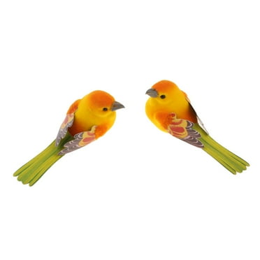 Set of 2 Realistic Decorative Artificial tiny birds Garden DIY Wedding Decor