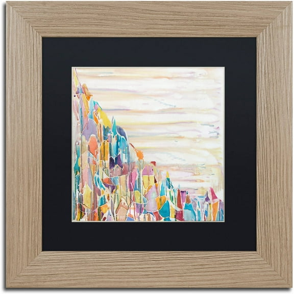 Trademark Fine Art "Popocatepetl I" Canvas Art by Lauren Moss Black Matte, Birch Frame