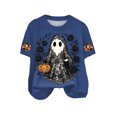 thumbnail image 4 of Leey-World Womens Halloween T Shirts Shirt for Women Happy Halloween T-Shirt Fall Funny Graphic Tees Tops Gift, 4 of 5