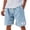 Sky Blue-C4, variant on Men's Casual 7inch Shorts Drawstring Waist Elastic Waist Shorts Summer Lightweight Beach Athletic Shorts with Pockets Moisture Wicking Sweat Shorts,Blue 2XL