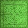 thumbnail image 1 of Ahgly Company Indoor Square Oriental Green Traditional Area Rugs, 3' Square, 1 of 4