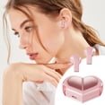 thumbnail image 4 of Wireless Earbuds Rotatable Heart-Shaped Bluetooth 5.3 Earphones Transformation Valentine's Day Gift with Charging Case Stereo Sound Foldable Design for Sports Running and Daily Use H, 4 of 7