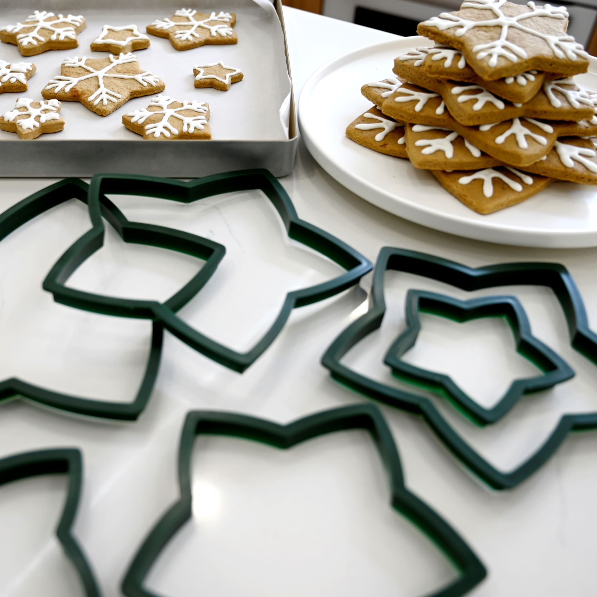 Holiday Time Stacked Tree Cookie Cutter Set, 10 Pieces