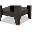 thumbnail image 3 of Baxton Studio Audra Table d'Appoint en Bois Fini Brun Foncé, 3 of 6