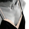 thumbnail image 4 of BYHONG Women's Silk Satin Triangle Bralette Soft Cup Wireless Bra Smooth and Comfortable Wire Bra Top (with Chest Pad) Bra for Women Beige L, 4 of 7
