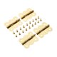 thumbnail image 1 of 4pcs 40x33mm Muebles de puerta de la mariposa Bisagra 4 Agujeros Caja de gabinete Caja de Decorativa Herrillos de muebles de bisagra con tornillos, 1 of 6