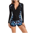 thumbnail image 2 of Birdeem Ladies Fashion Multicolor Graphical Print Long Sleeved Women Swimsuit Swimming Trunks Set, 2 of 12