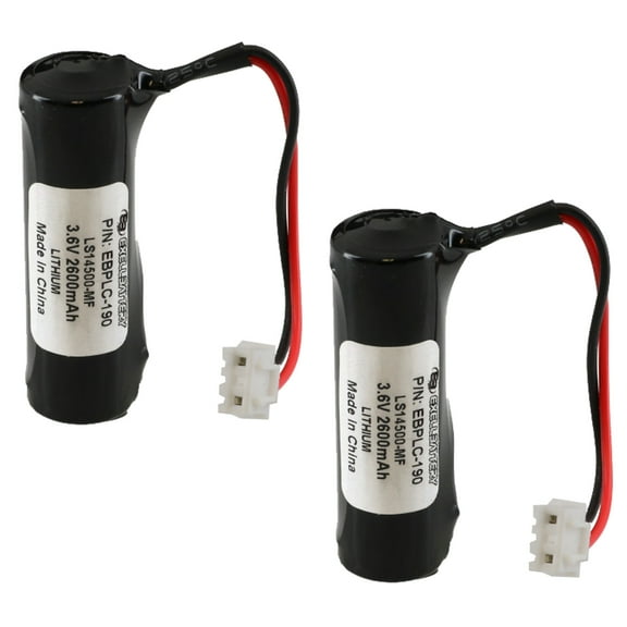 2 Computer Batteries for Mitsubishi E-20GM Controller, LS14500-MF, F Series